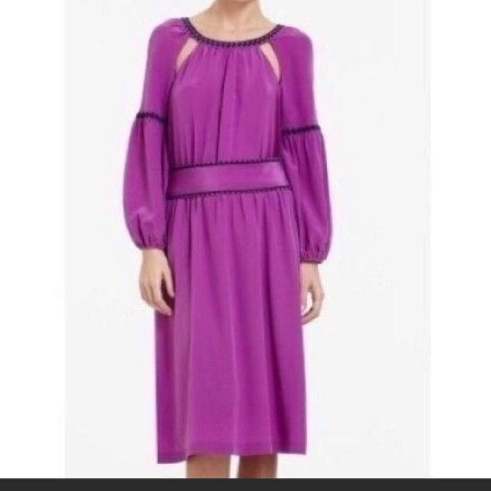 BCBG Lindsey midi dress. 100%silk! Size S